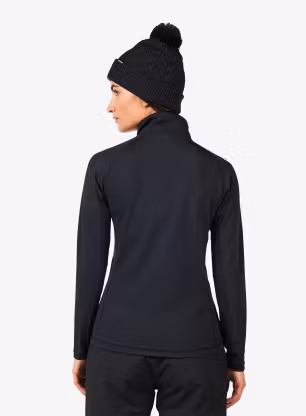 Dámská mikina bez kapuce Rossignol Mid Layer Stretch Half-Zip - black/black