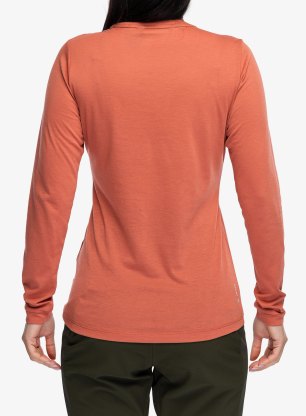 Dámská mikina bez kapuce Salewa Eagle Solidlogo Dry Tee - etruscan red