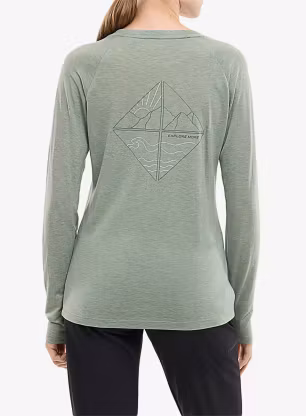 Dámská mikina bez kapuce Viking Longsleeve Andali - green