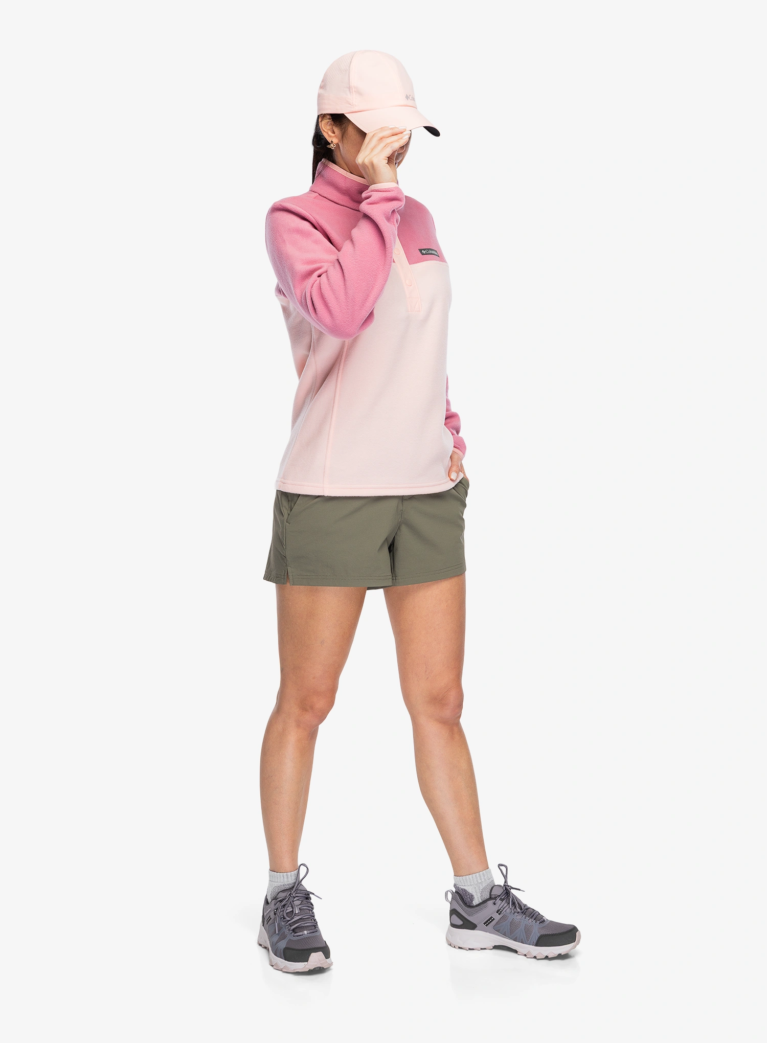 Dámská mikina Columbia Benton Springs Half Snap Pull Over II - pink sand/rosette