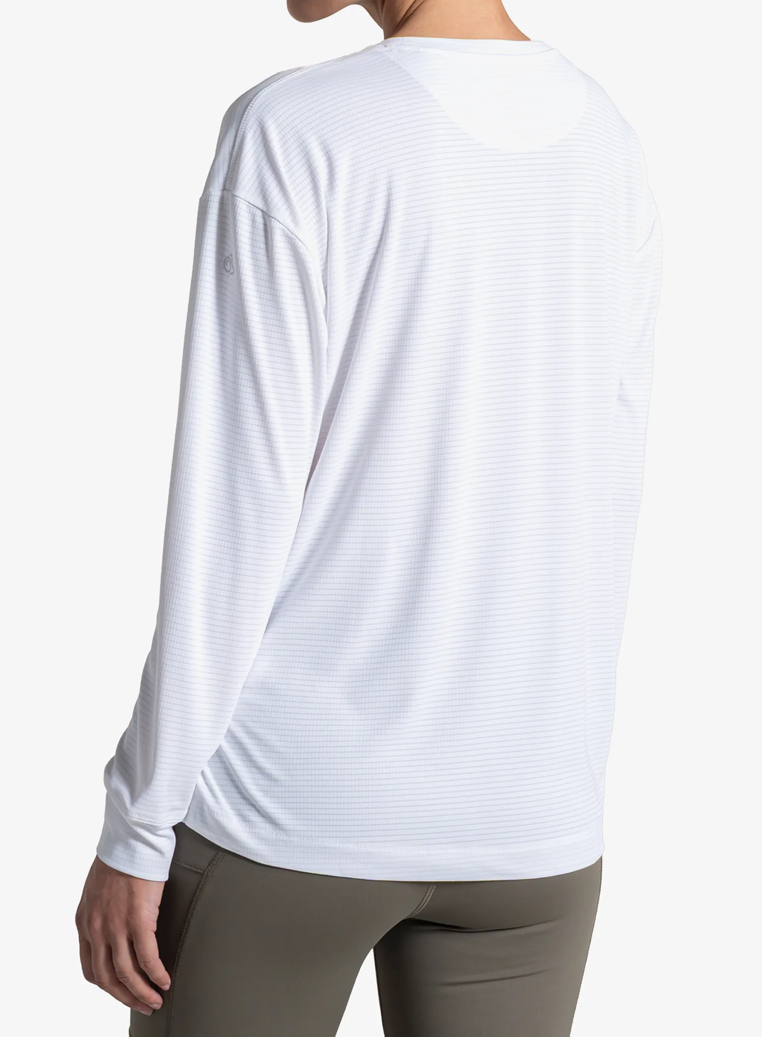 Dámská mikina Craghoppers NosiLife SolarShield+ Long Sleeved T-Shirt - white