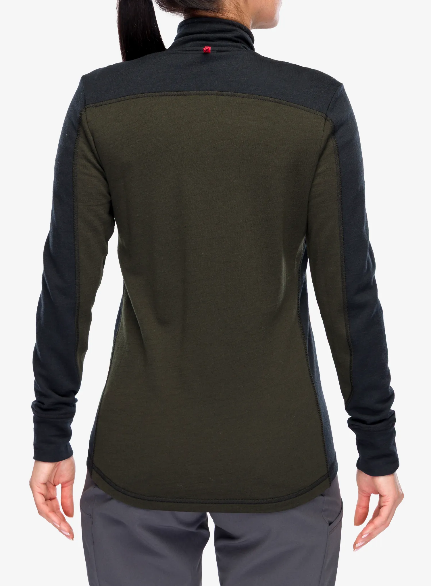 Dámská mikina Dovre Mid Full Zip Merino Wool - green