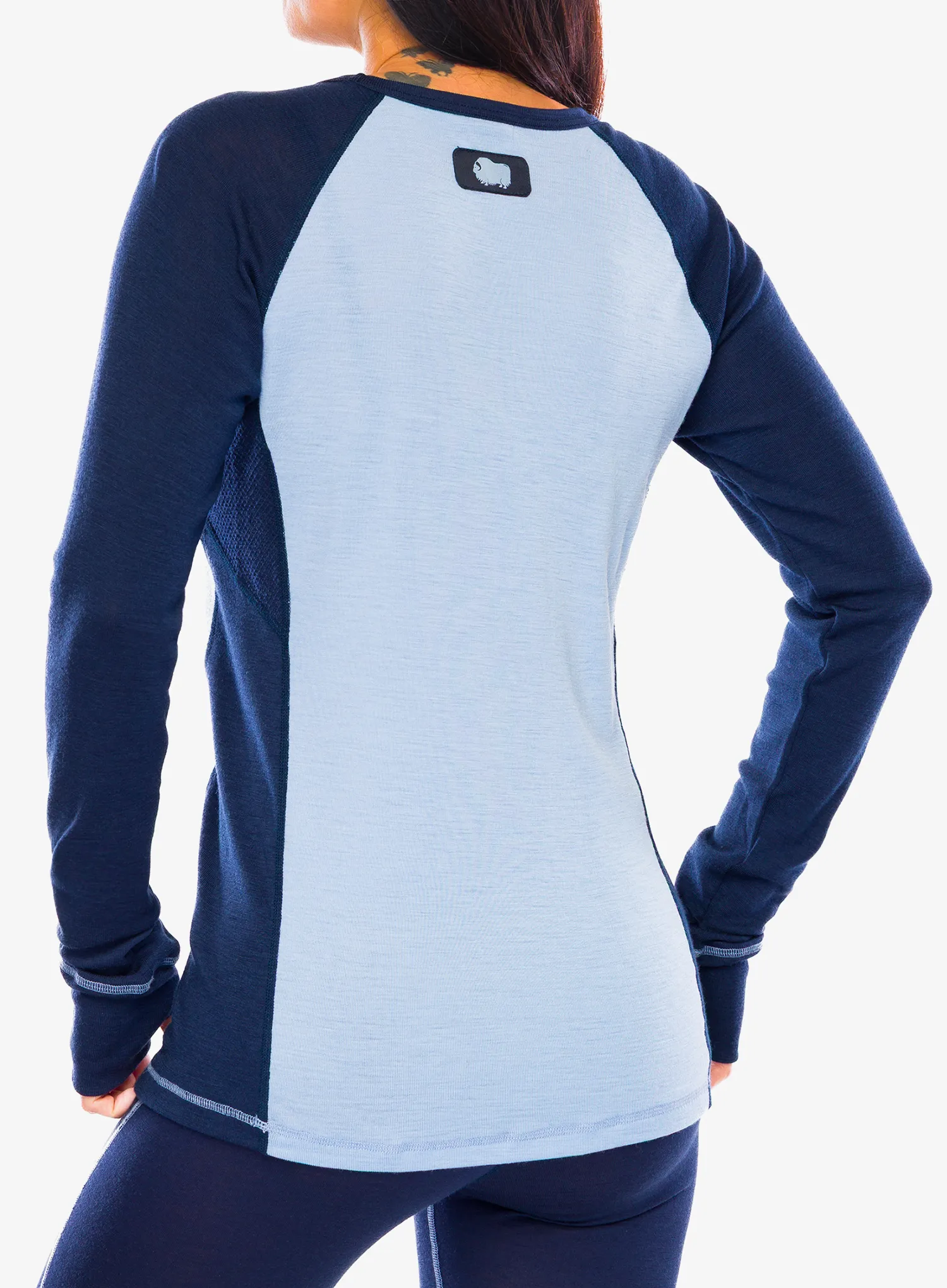 Dámská mikina Dovre 100% Merino Wool LS - navy