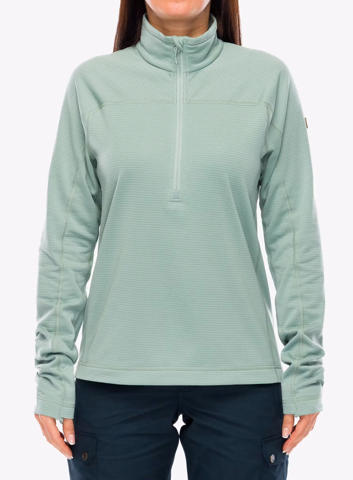 FjallravenAbiskoLiteFleeceHalfZipmistygreen7323450855871a.webp
