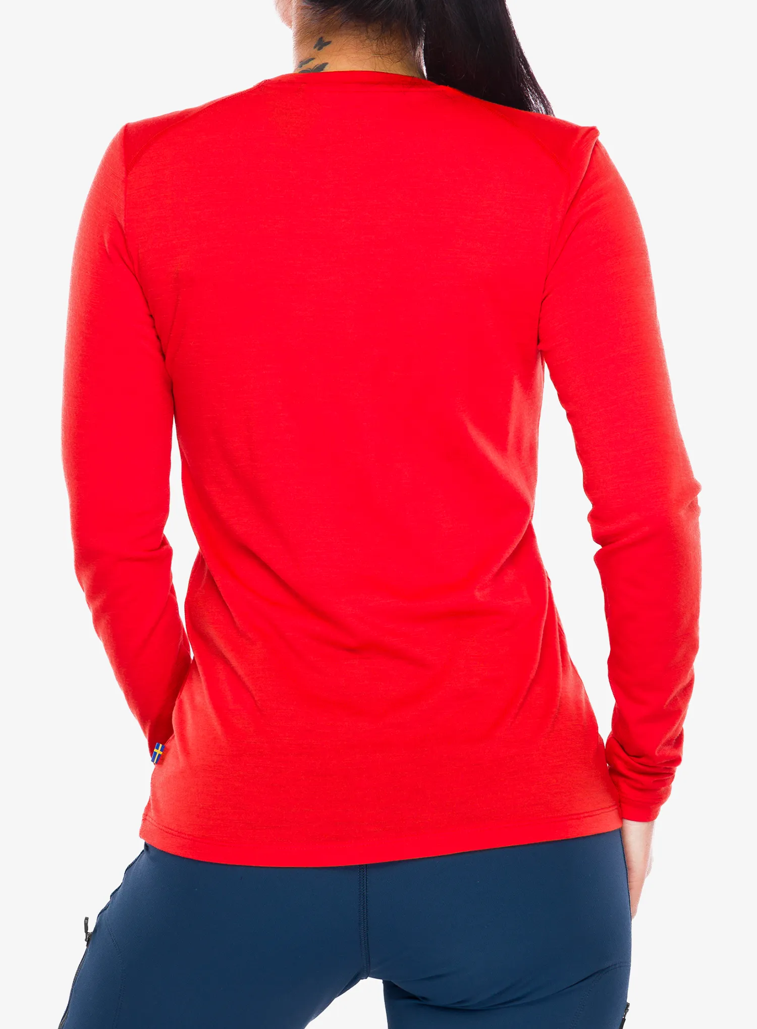 Dámská mikina Fjallraven Abisko Wool LS - flame orange