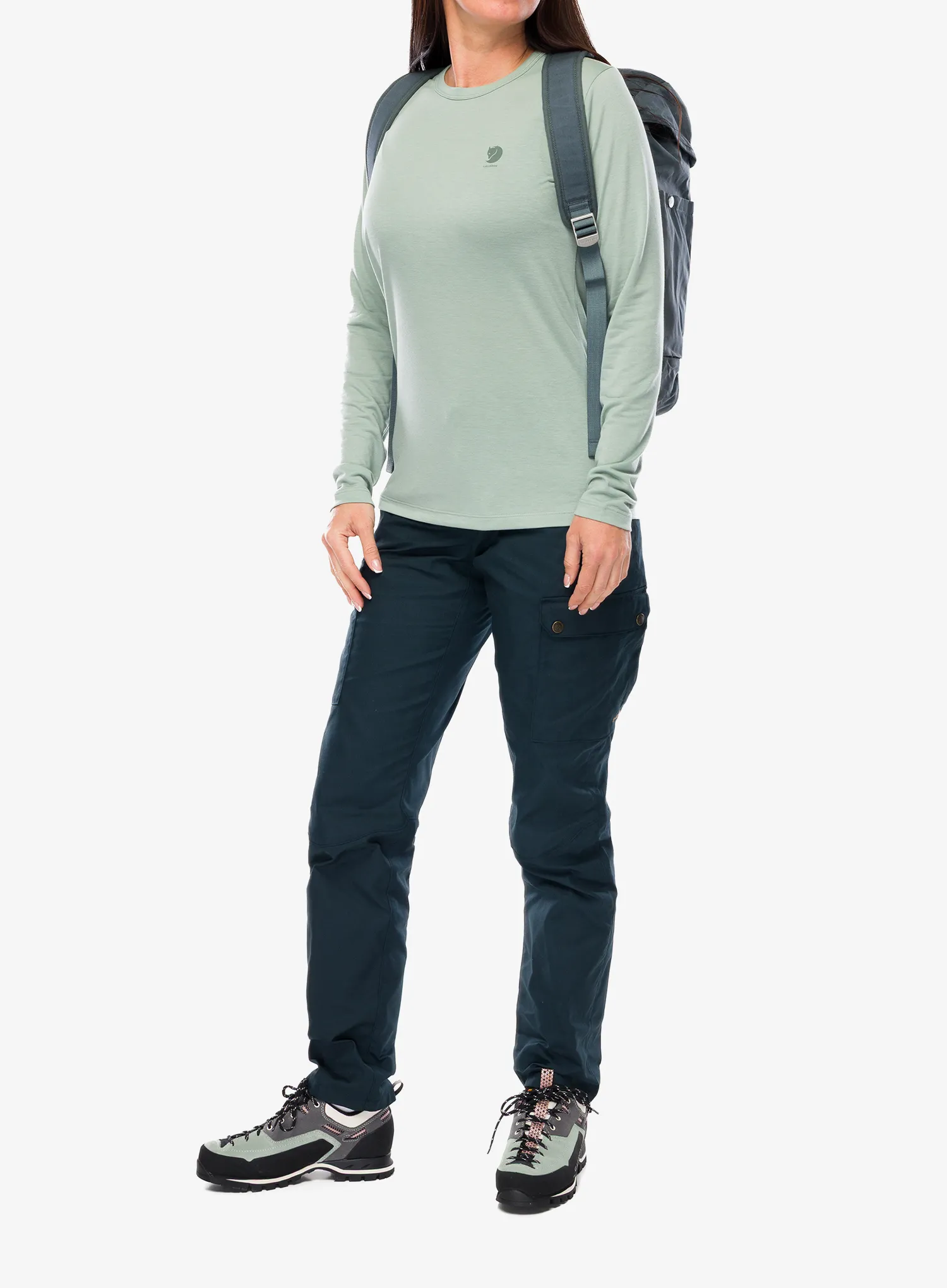 Dámská mikina Fjallraven High Coast LS - misty green