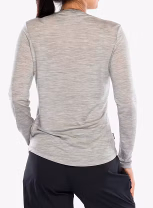 Dámská mikina Icebreaker Merino 125 Cool-Lite Sphere III LS Tee - metro hthr
