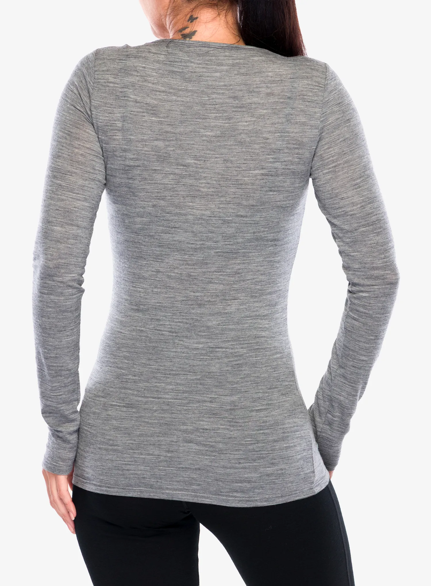 Dámská mikina Icebreaker Siren L/S Sweetheart - gritstone hthr