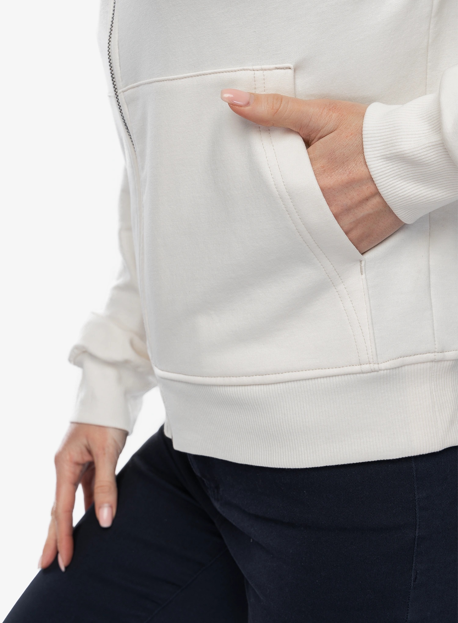 Dámská mikina Patagonia Ahnya Full-Zip Hoody - natural