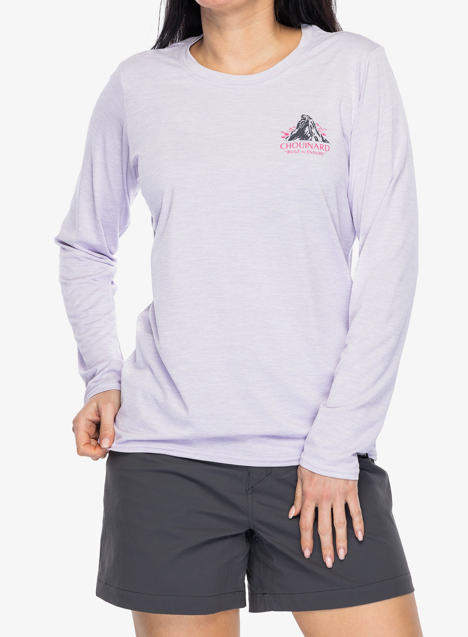 Dámská mikina Patagonia L/S Cap Cool Daily Graphic Shirt Lands - chouinard crest/fox purple