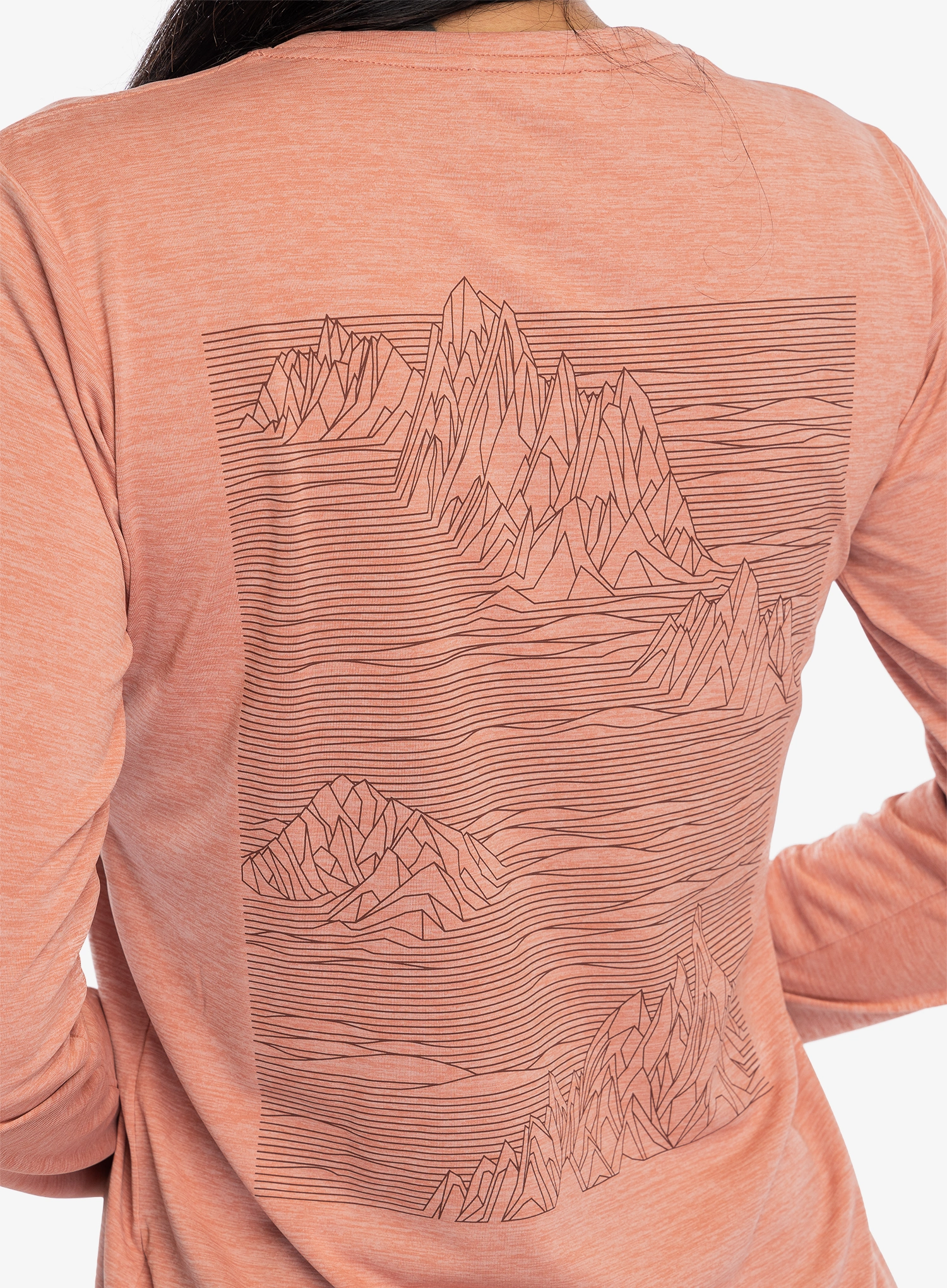 Dámská mikina Patagonia L/S Capilene Cool Daily Graphic Shirt - strataspire/moment pink x-dye