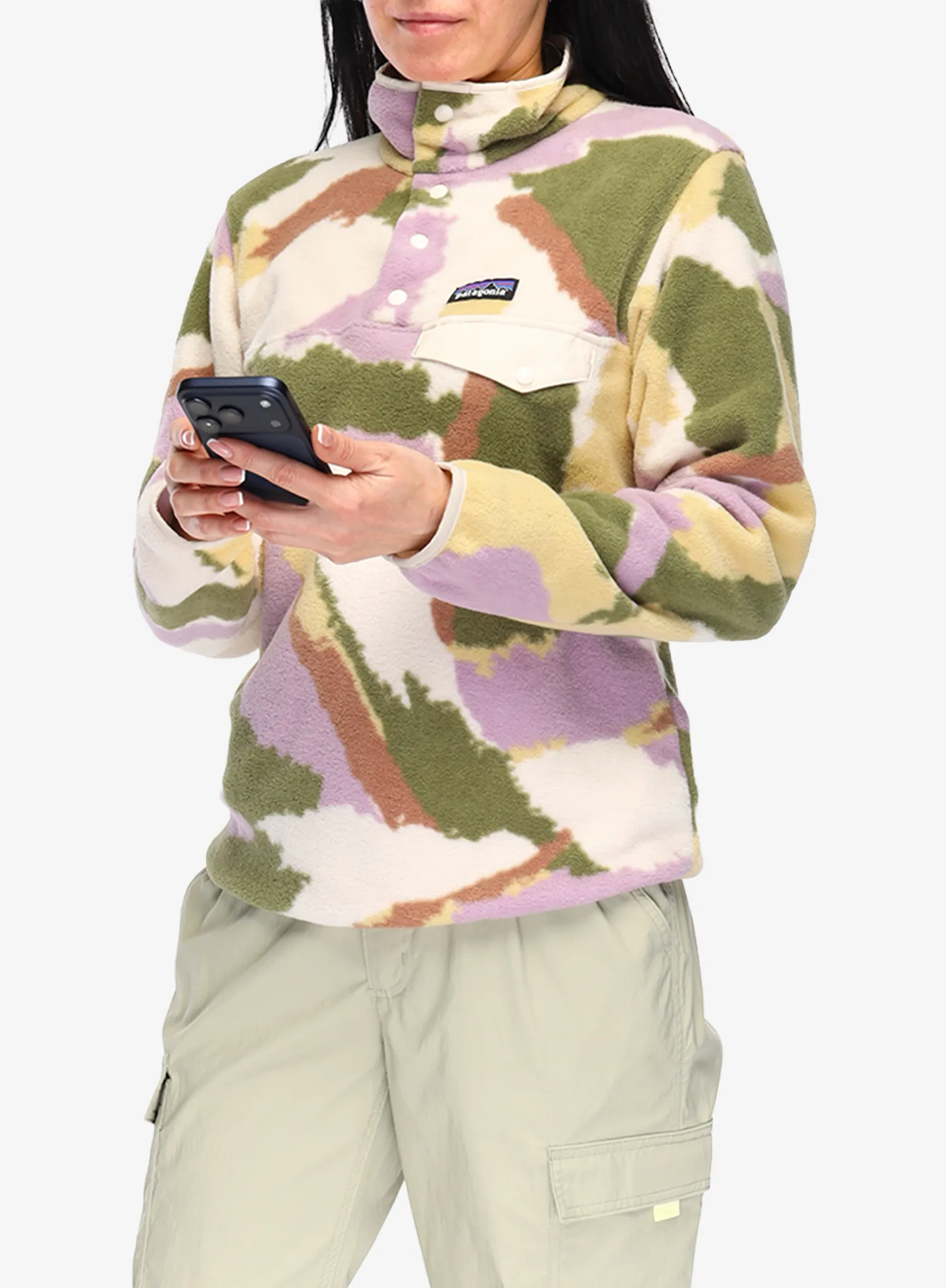 Dámská mikina Patagonia Lightweight Synch Snap-T Pullover - sunshine/natural