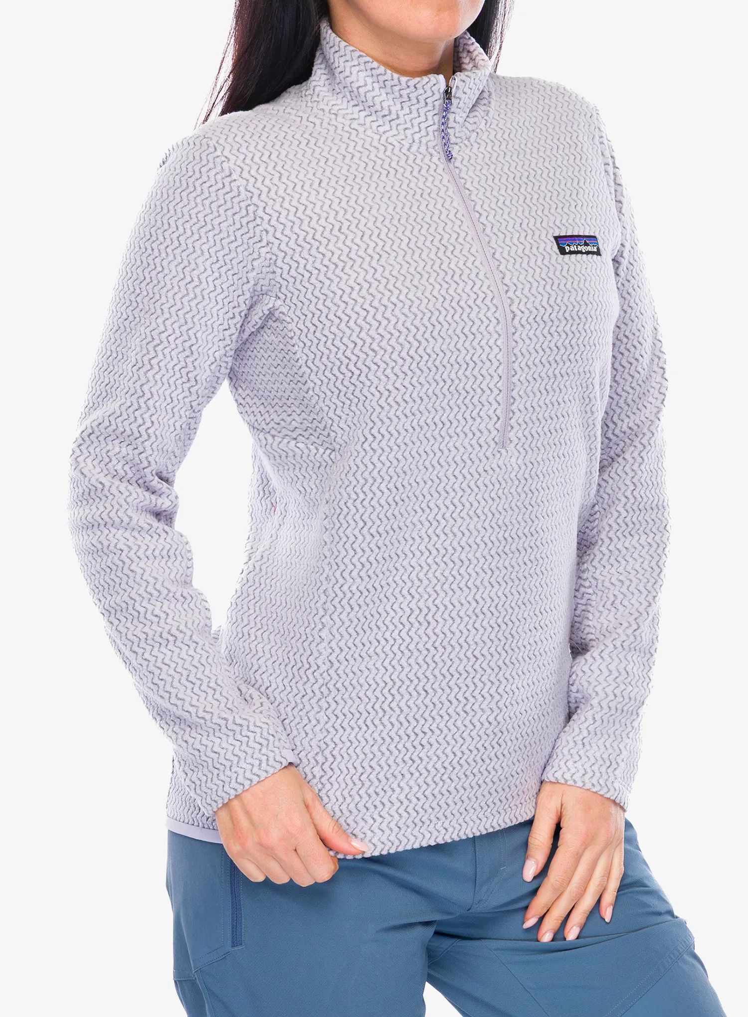 Dámská mikina Patagonia R1 Air Zip Neck - foxglove purple