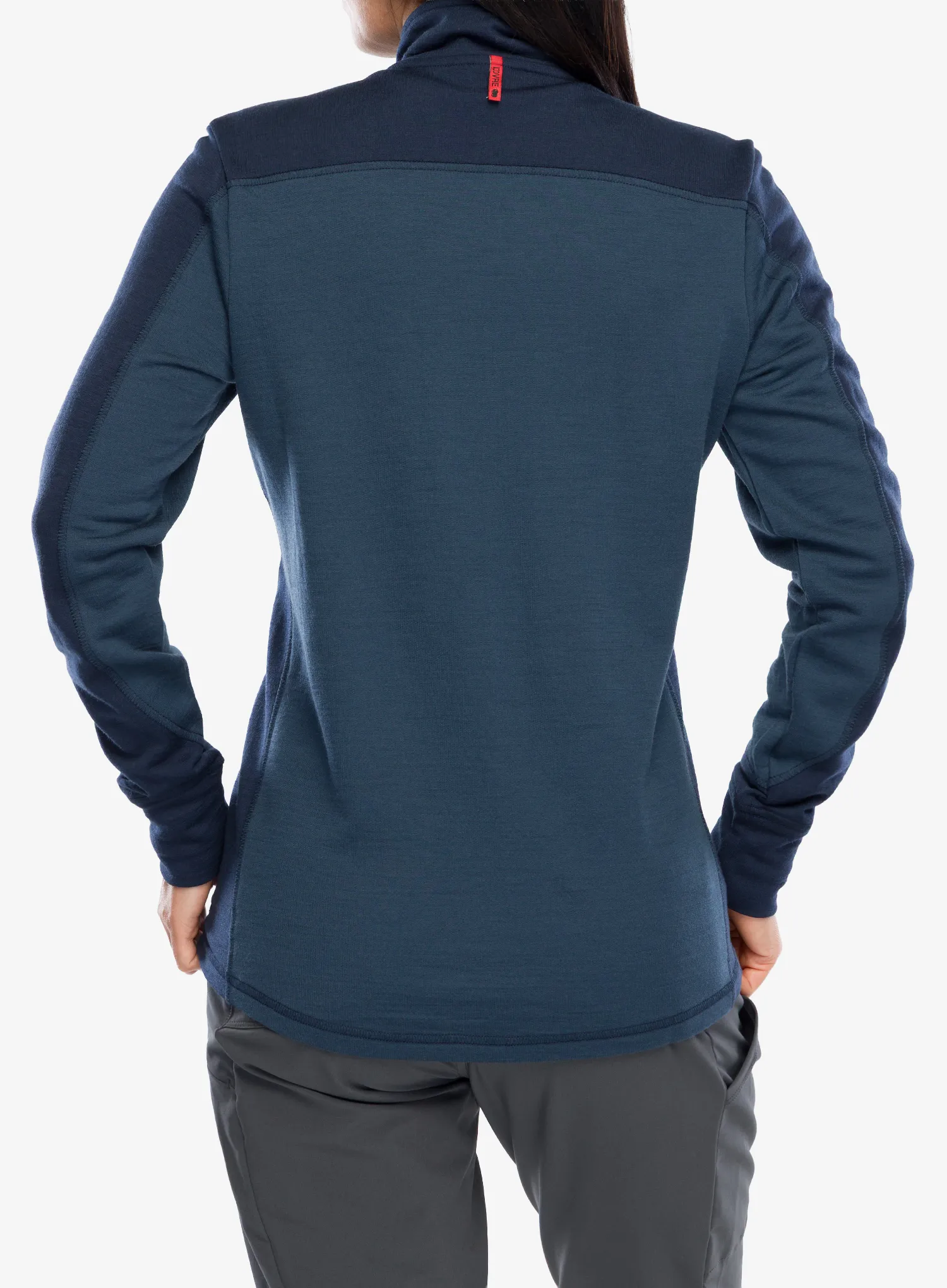 Dámská rozepínací mikina Dovre Mid Full Zip Merino Wool - navy