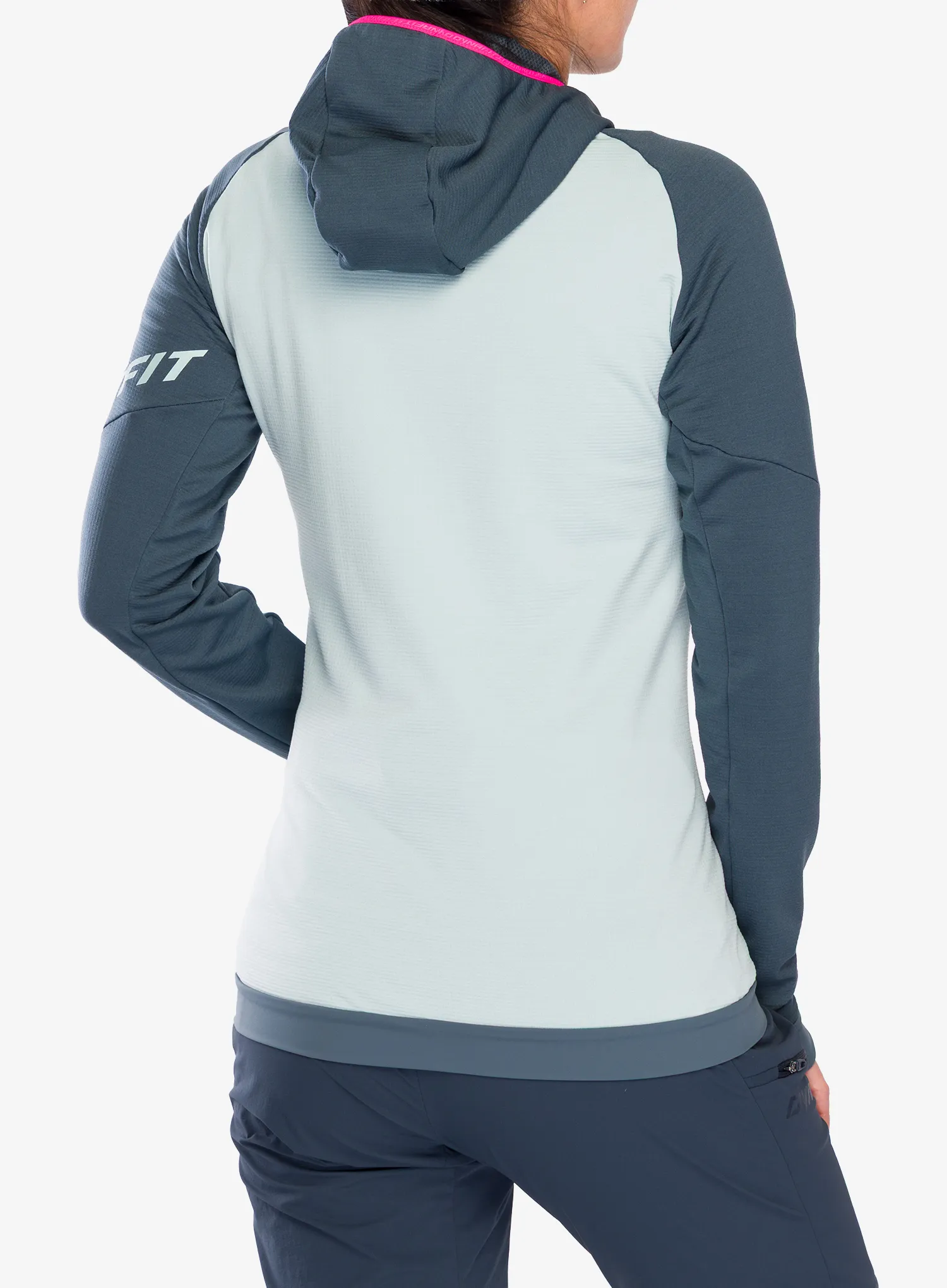 Dámská rozepínací mikina Dynafit Radical Polartec Hooded Jacket - cloud blue