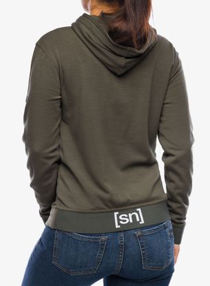 Dámská rozepínací mikina Super.natural Solution Hoodie - black ink