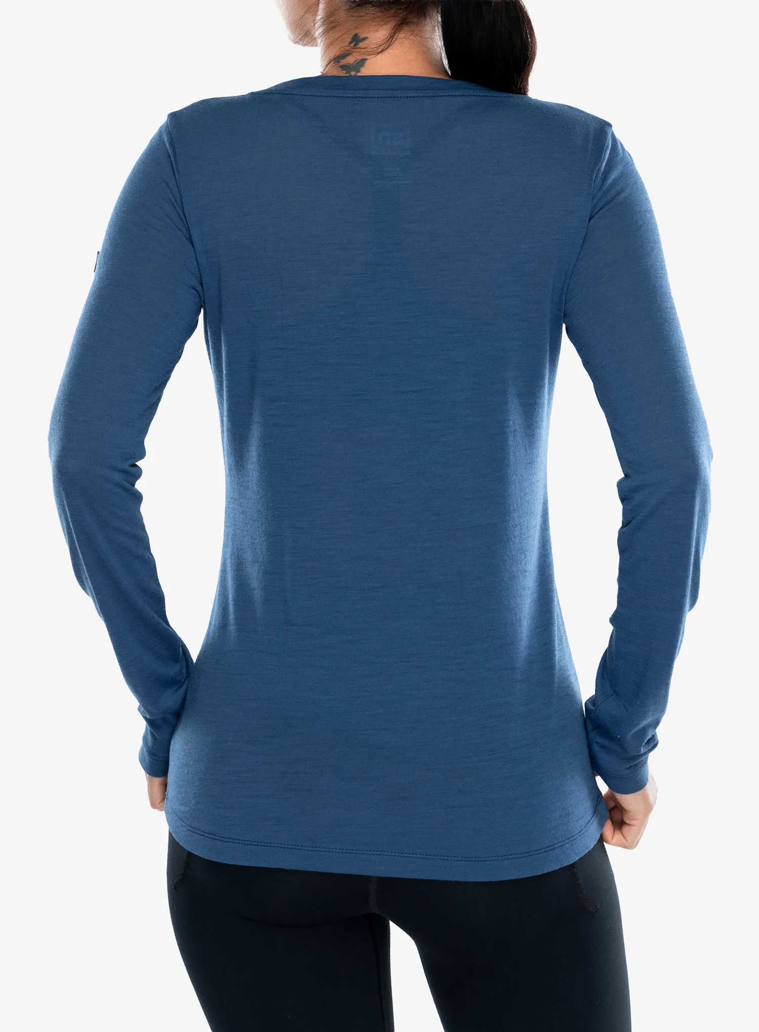 Dámská mikina Super.natural Jumping Jacky LS - ocean blue/feather grey