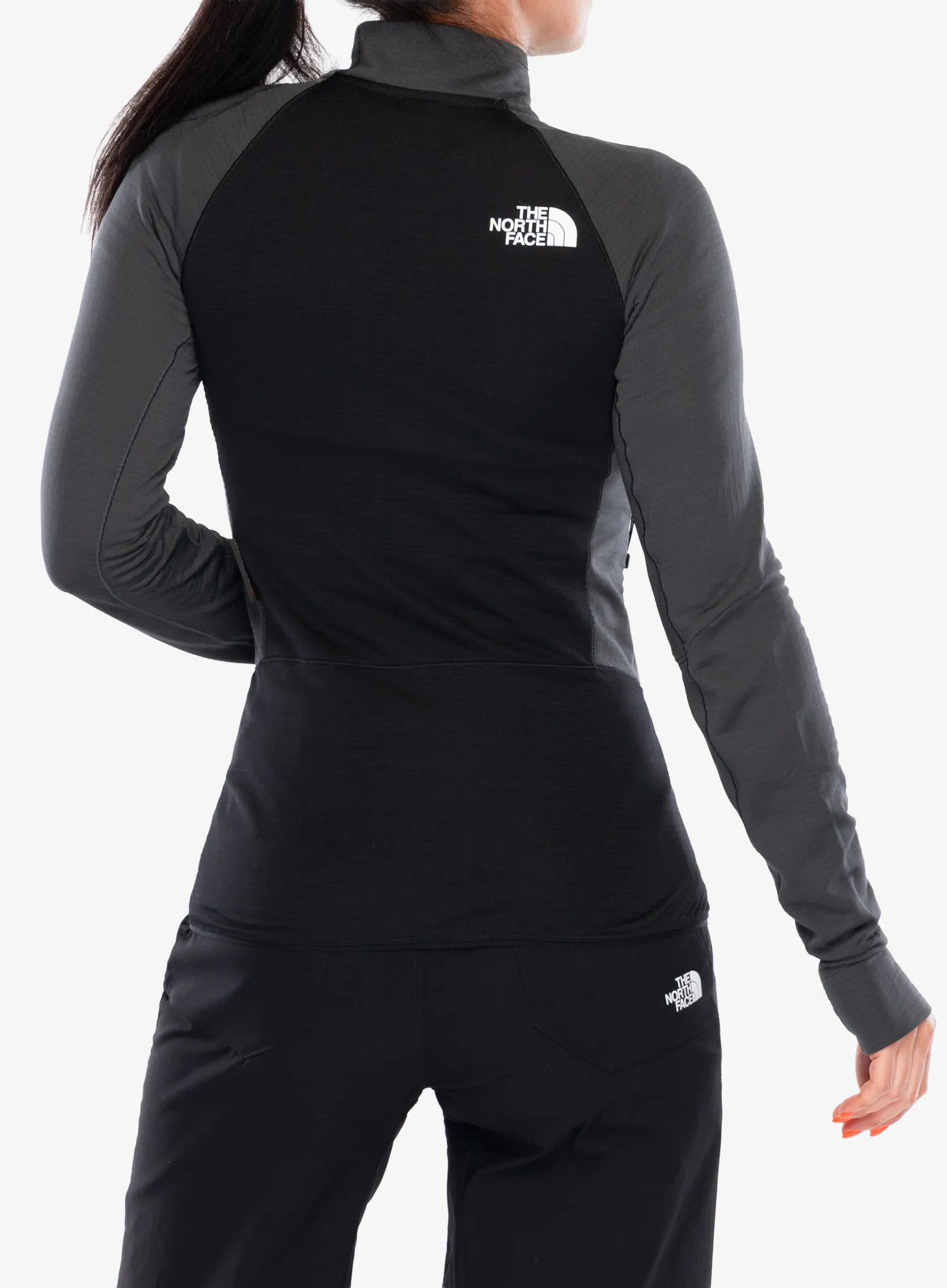 Dámská mikina The North Face Bolt Polartec Jacket - asphalt grey/tnf black