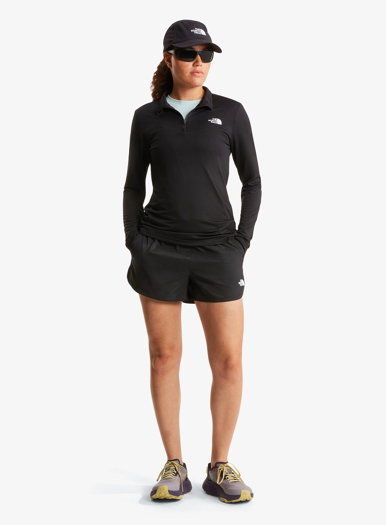 Dámská mikina The North Face Flex 1/4 Zip Tee Slim - tnf black