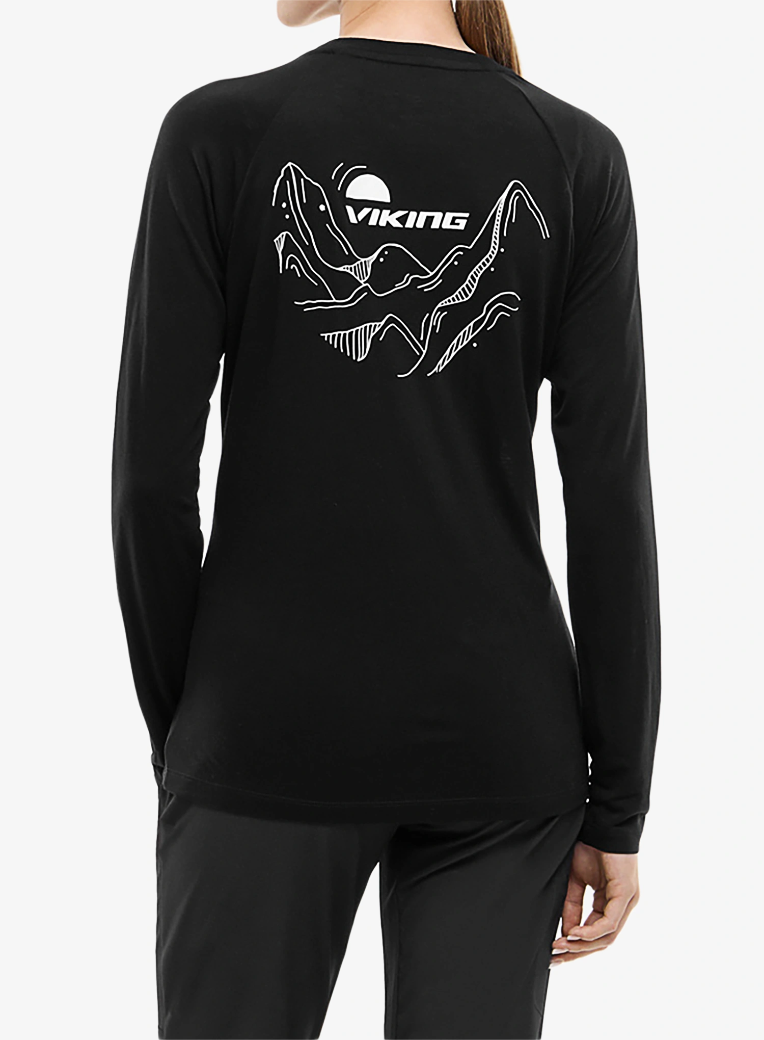 Dámská mikina Viking Longsleeve Andali - black/light grey