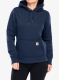 Dámská mikina s kapucí Carhartt Relaxed Midweight Sweatshirt - navy