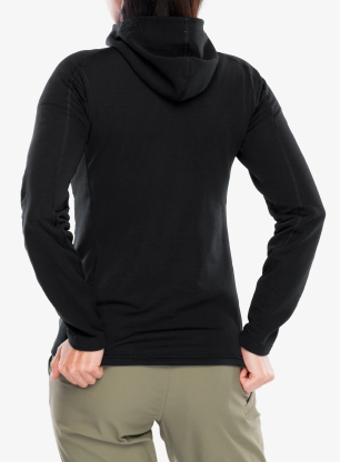 Dámská mikina s kapucí Houdini Aero Houdi - true black