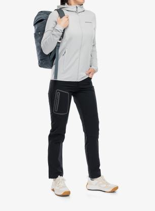 Dámská mikina s kapucí Peak Performance Light Zip Hood - summit smoke