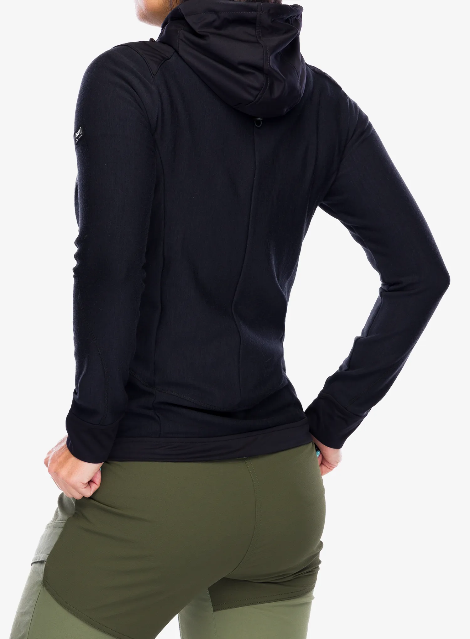 Dámská mikina s kapucí Super.natural Adventure Hooded - jet black