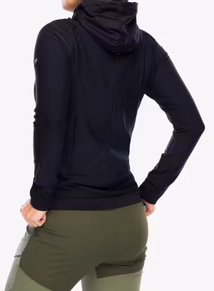 Dámská mikina s kapucí Super.natural Adventure Hooded - jet black