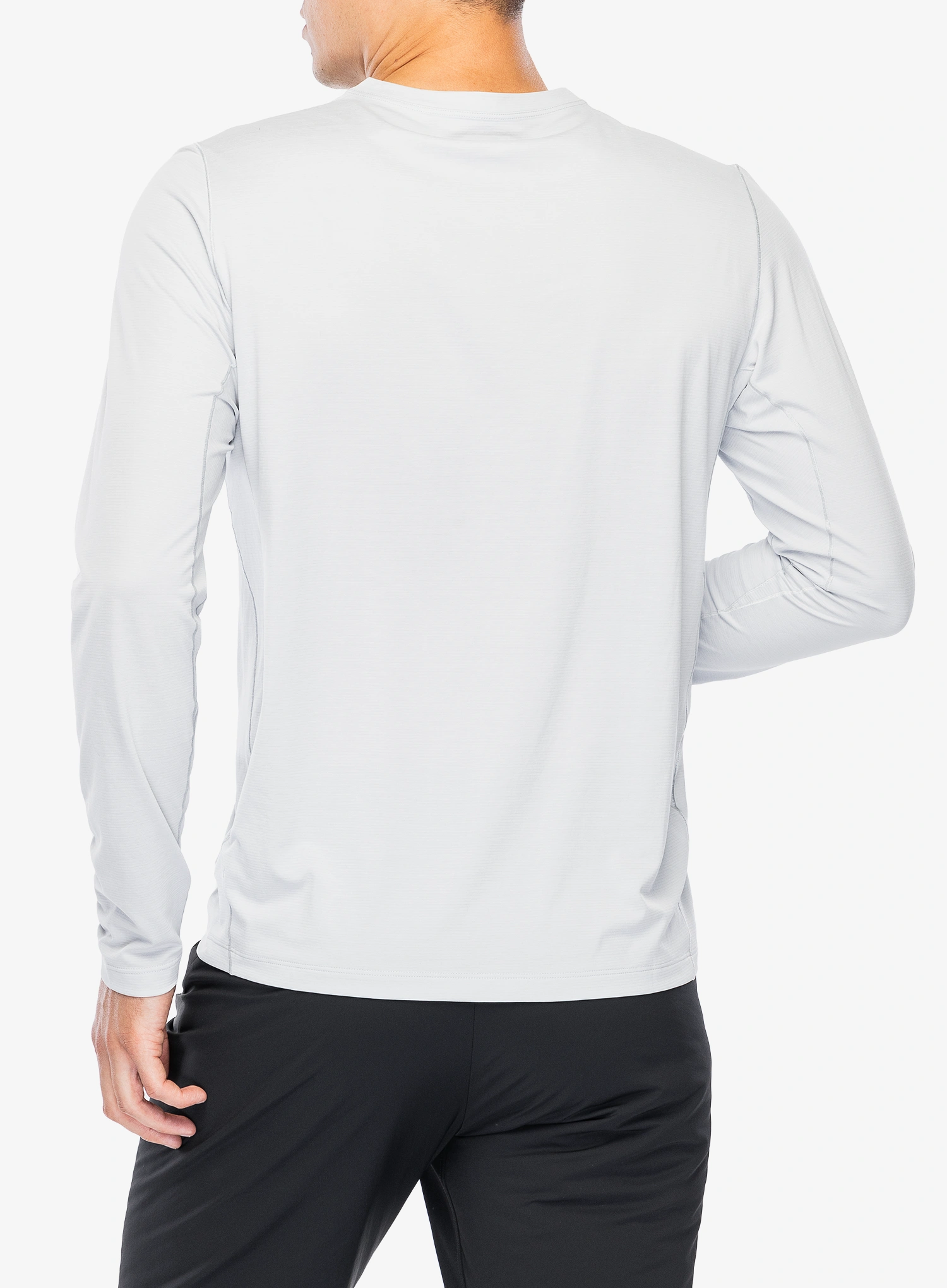 Mikina na běh Arcteryx Cormac Logo LS - solitude heather/void