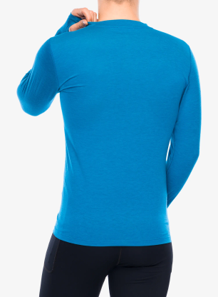 Mikina na běh Brooks High Point Long Sleeve - celestial