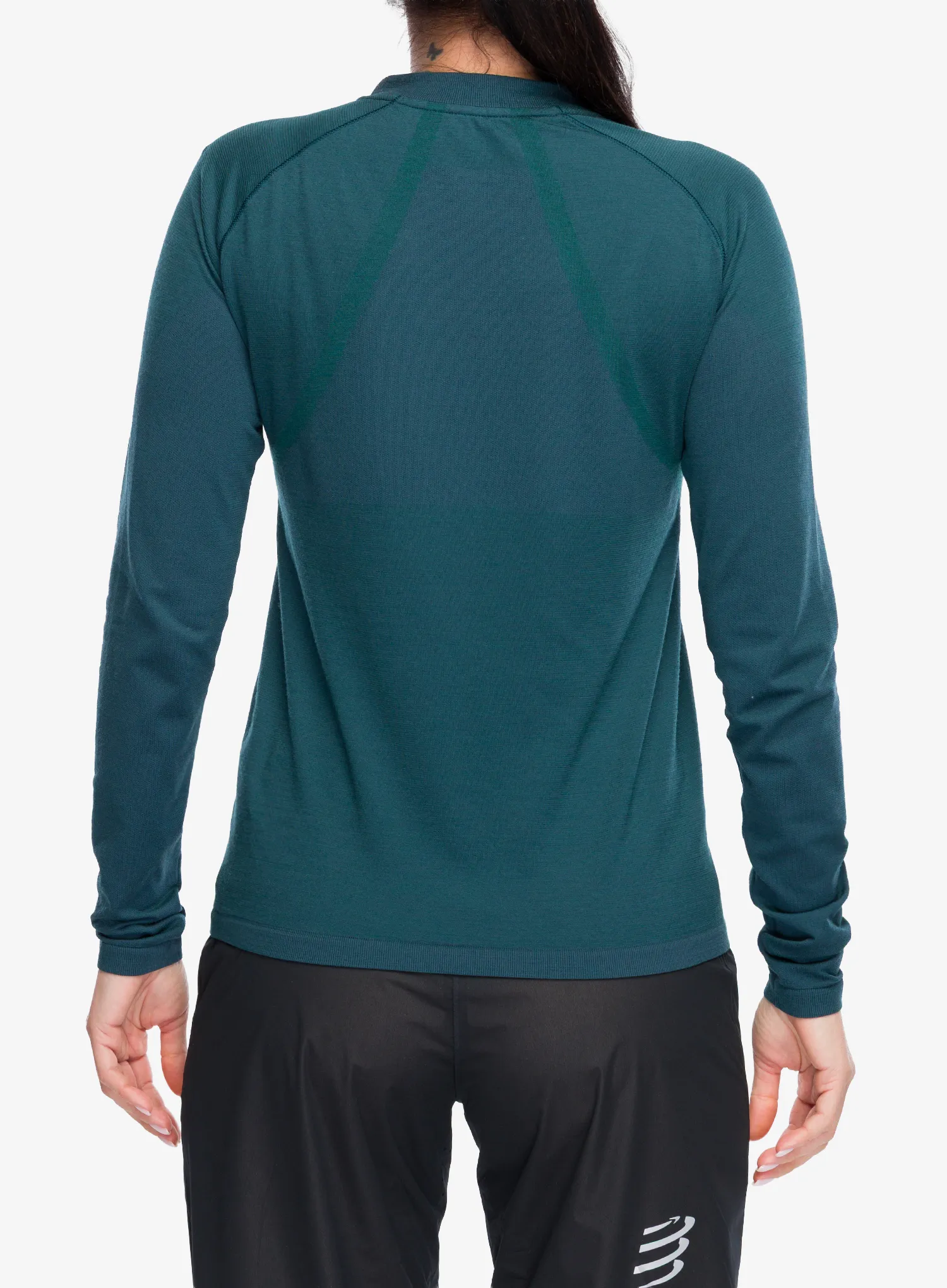 Mikina na běhání dámská Compressport Trail HZ LS Tshirt W - stargazer