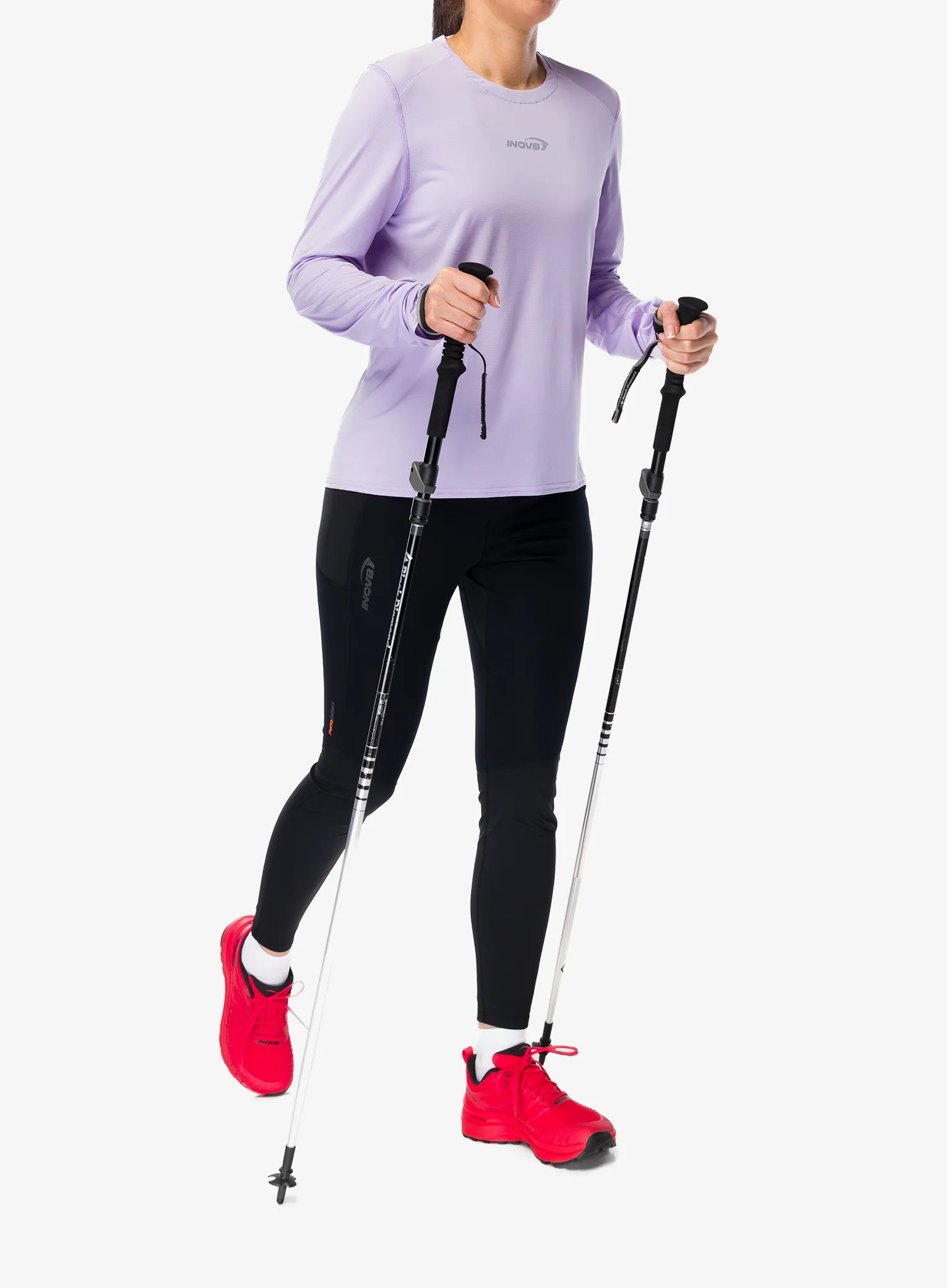 Mikina na běhání dámská Inov-8 Airlite Long Sleeve T-Shirt - purple