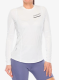 Mikina na běhání dámská Norrona Senja Equaliser Lightweight Long Sleeve - snow white