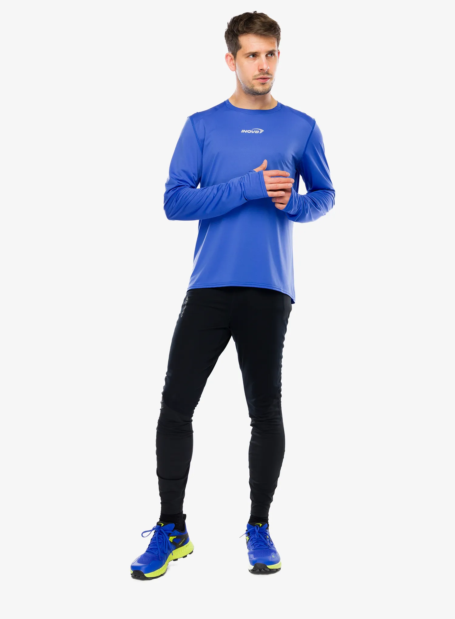 Mikina na běh Inov-8 Airlite Long Sleeve T-Shirt - blue