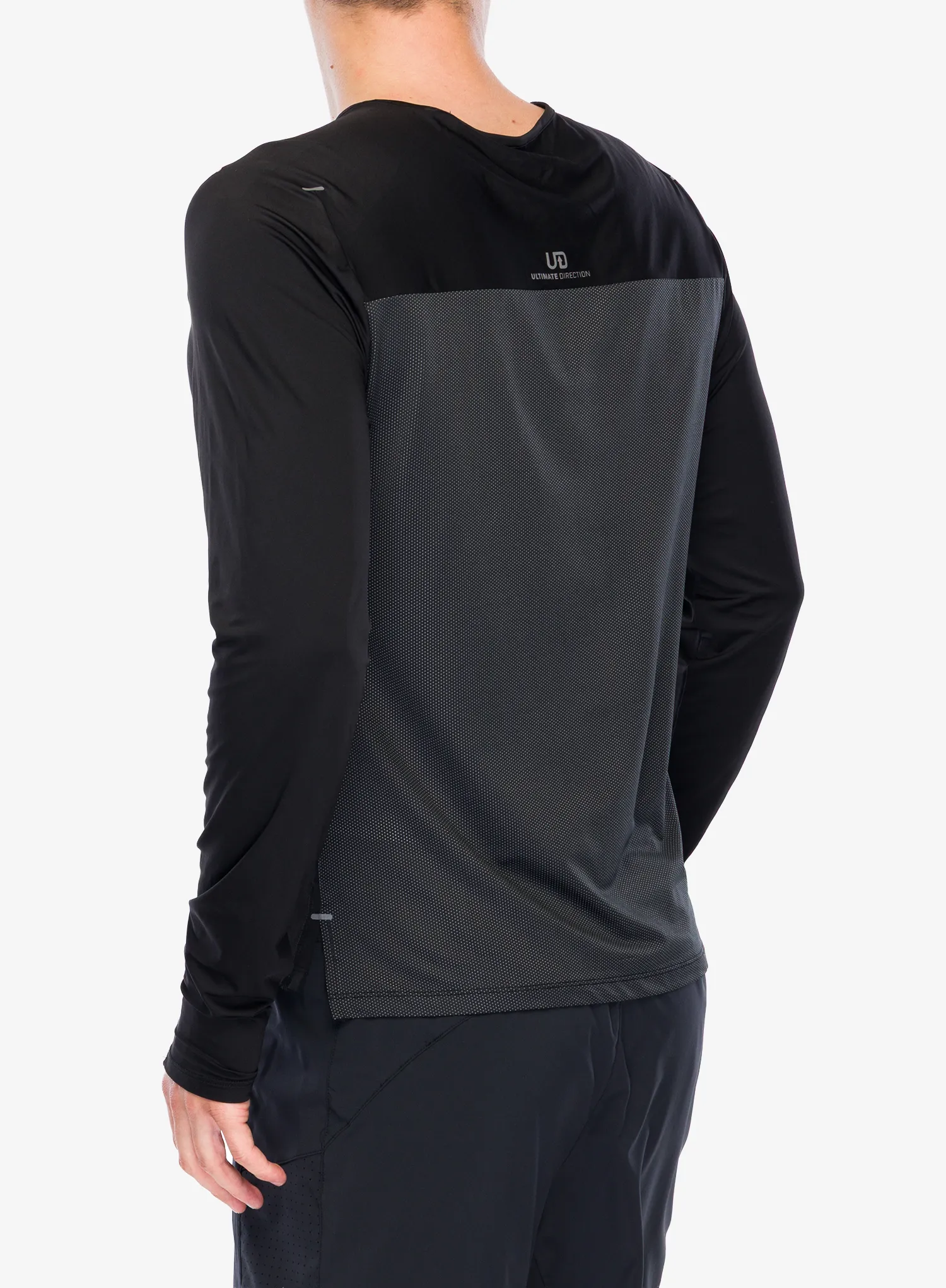 Mikina na běh Ultimate Direction Cirriform Long Sleeve Tee - onyx