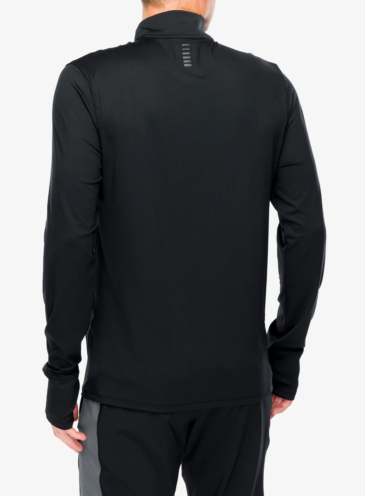 Mikina na běh Under Armour Launch Pro 1/4 Zip - black/black/reflective