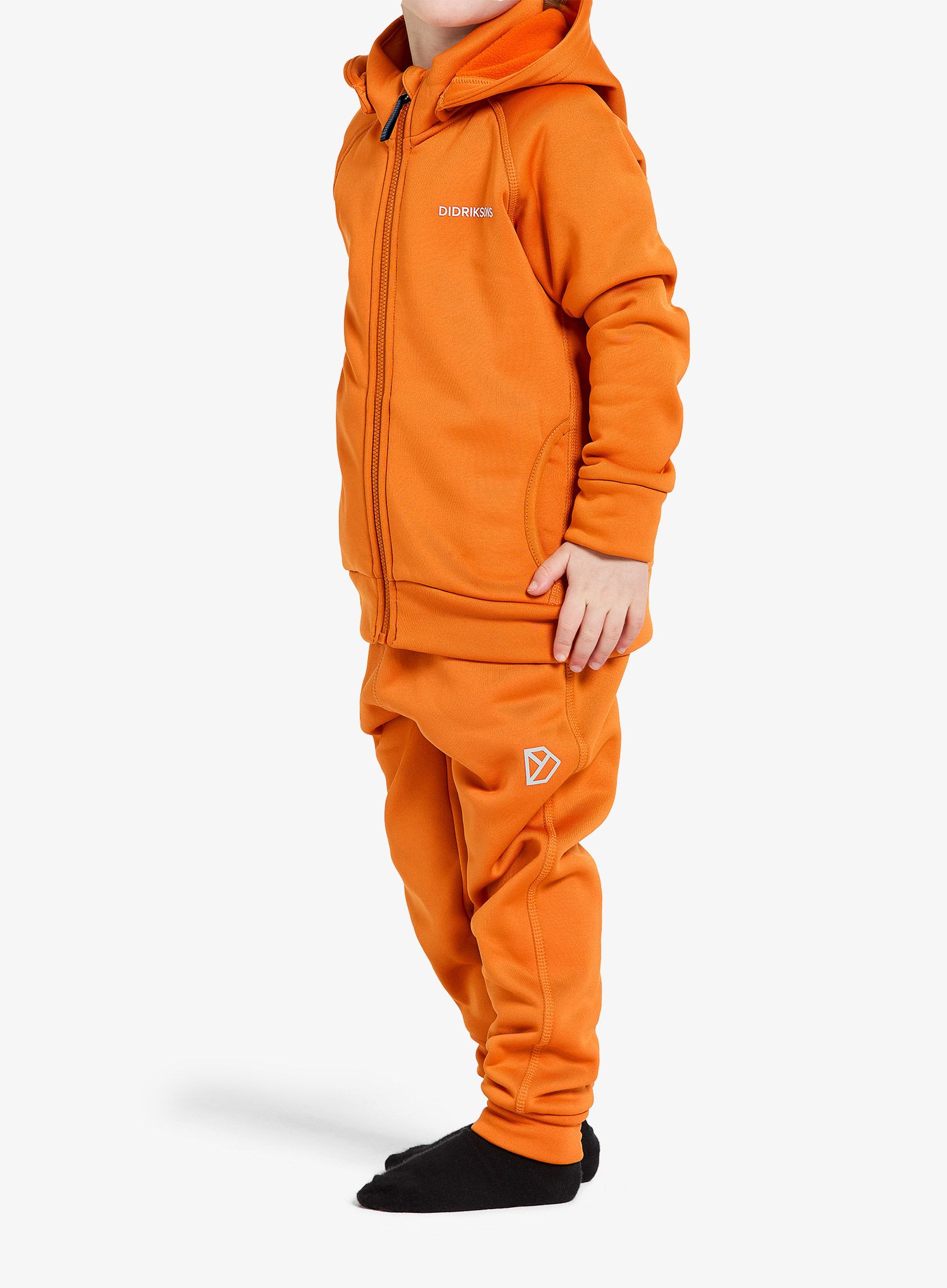 Dětská mikina Didriksons Corin Full Zip - orange jam