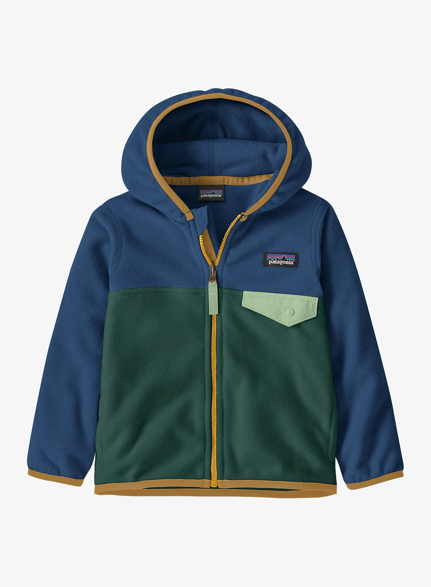 Dětská mikina Patagonia Baby Micro D Snap-T Jacket - cascade green
