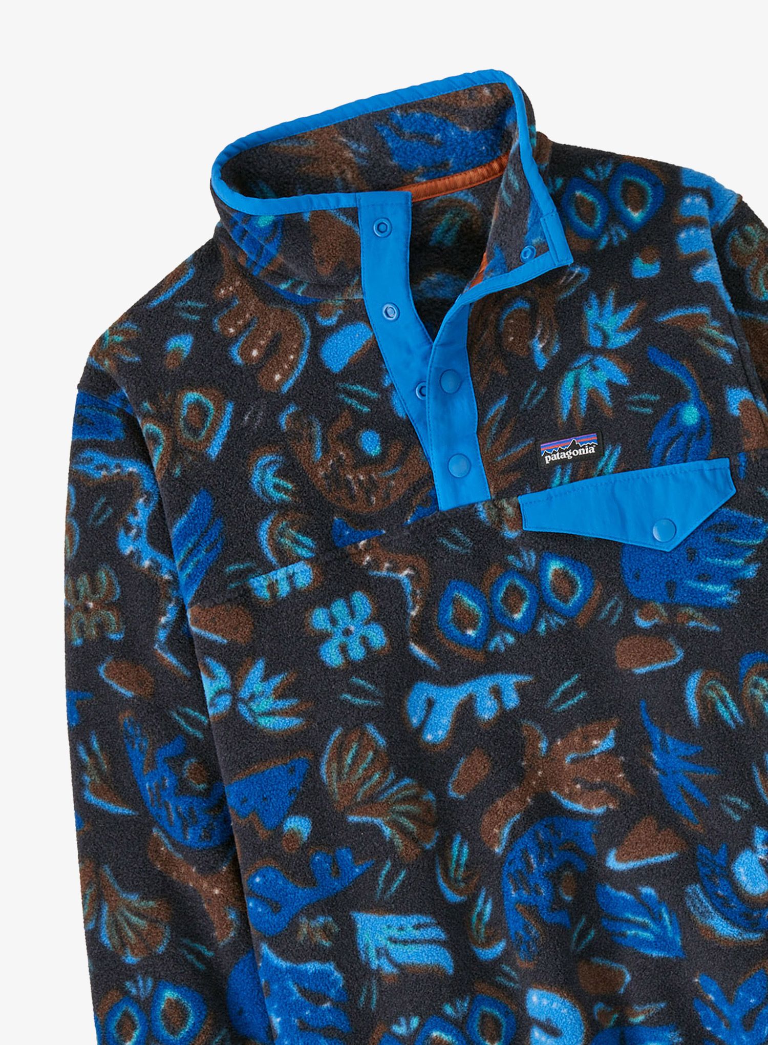 Dětská mikina Patagonia LW Synchilla Snap-T Pullover - across oceans pitch blue