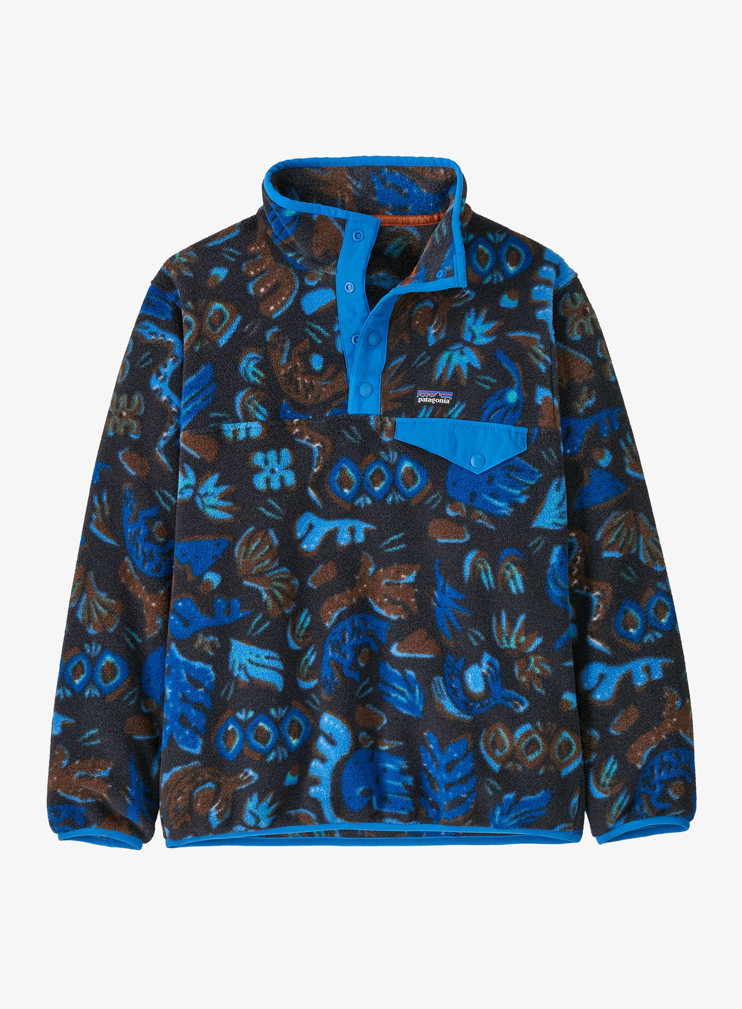 Dětská mikina Patagonia LW Synchilla Snap-T Pullover - across oceans pitch blue
