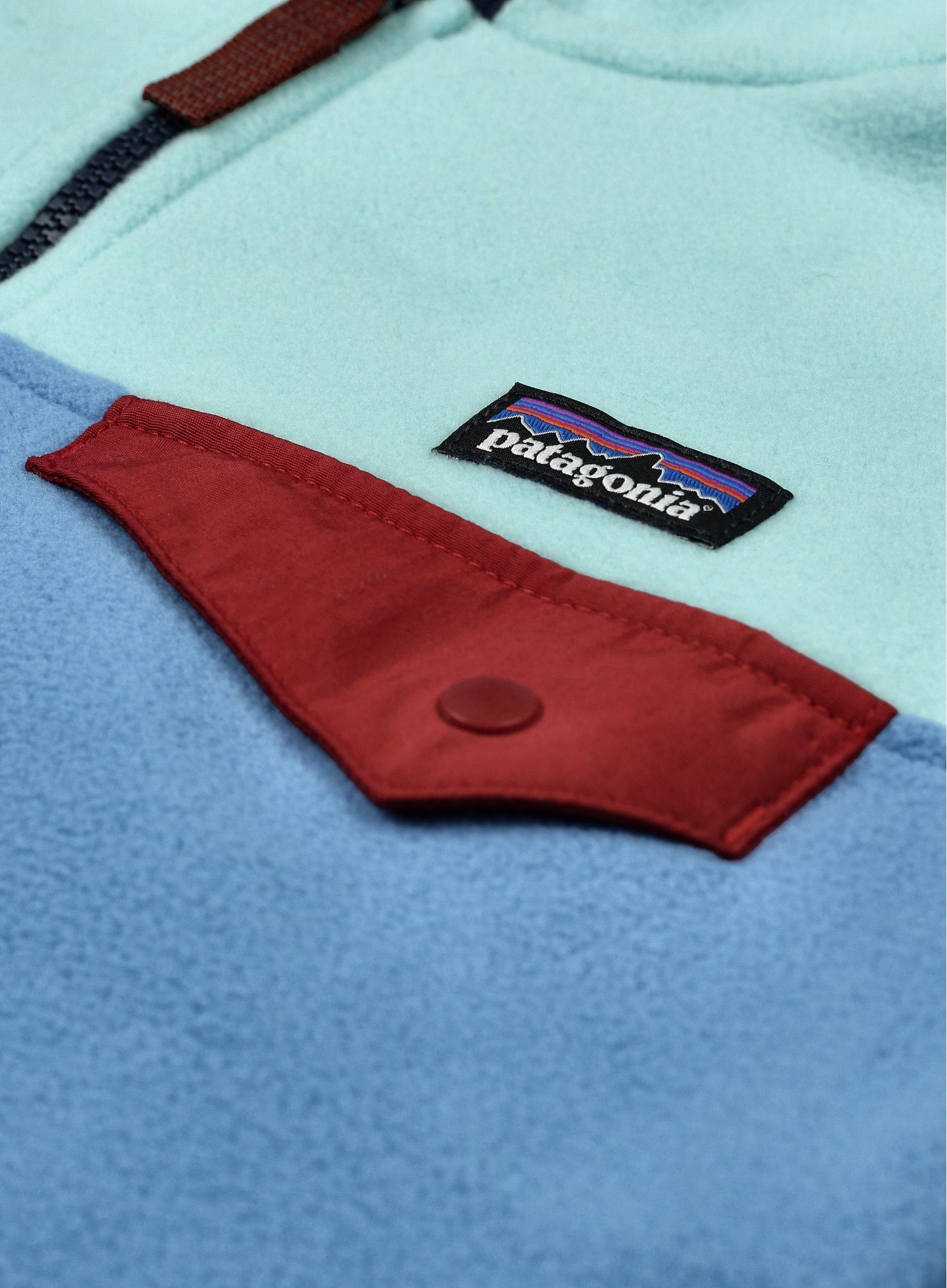 Dětská mikina Patagonia Micro D Snap-T Jacket - blue bird