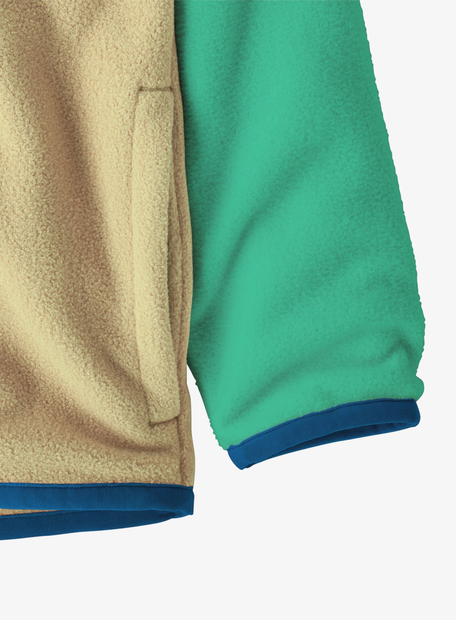 Dětská mikina Patagonia Micro D Snap-T Jacket - buttercup yellow w/aqua stone