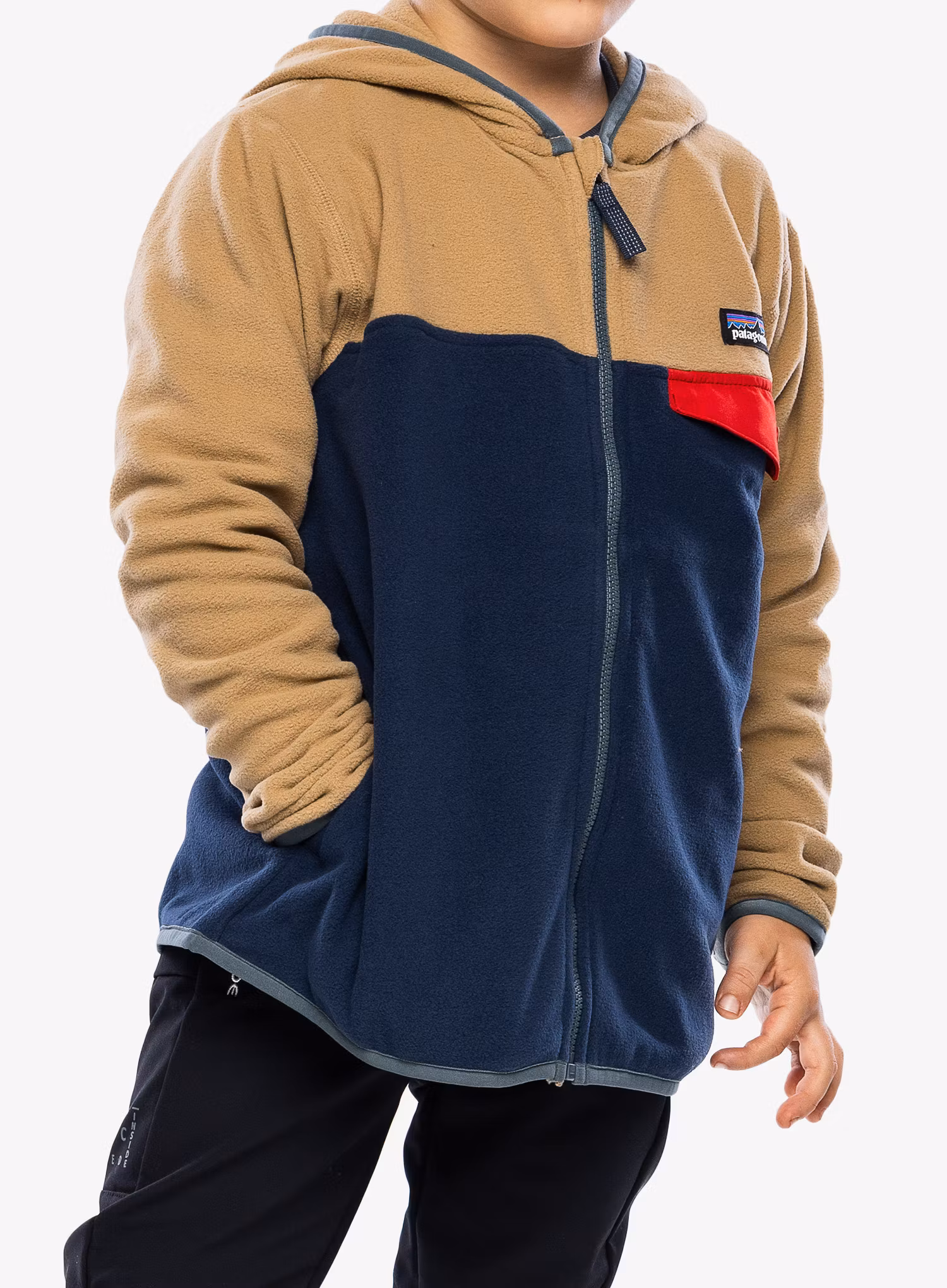 Dětská mikina Patagonia Micro D Snap-T Jacket - new navy/grayling brown