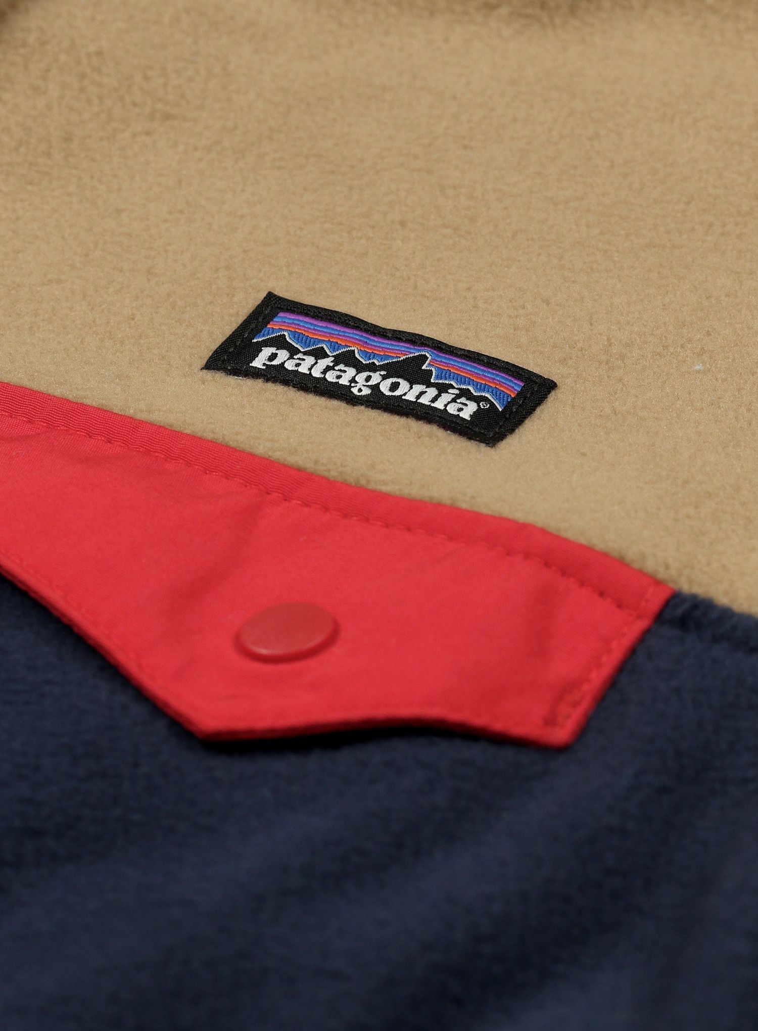 Dětská mikina Patagonia Micro D Snap-T Jacket - new navy/grayling brown