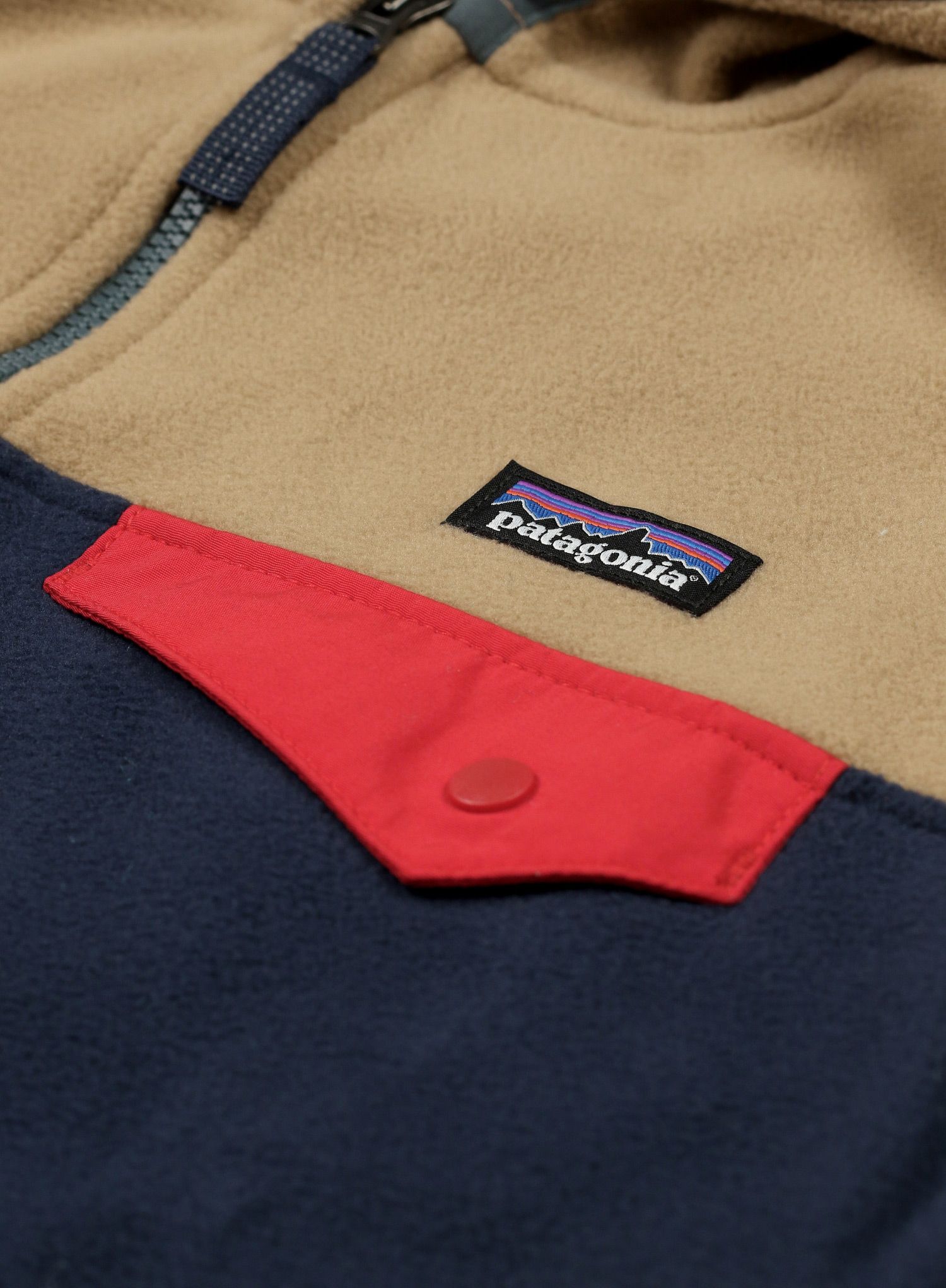 Dětská mikina Patagonia Micro D Snap-T Jacket - new navy/grayling brown