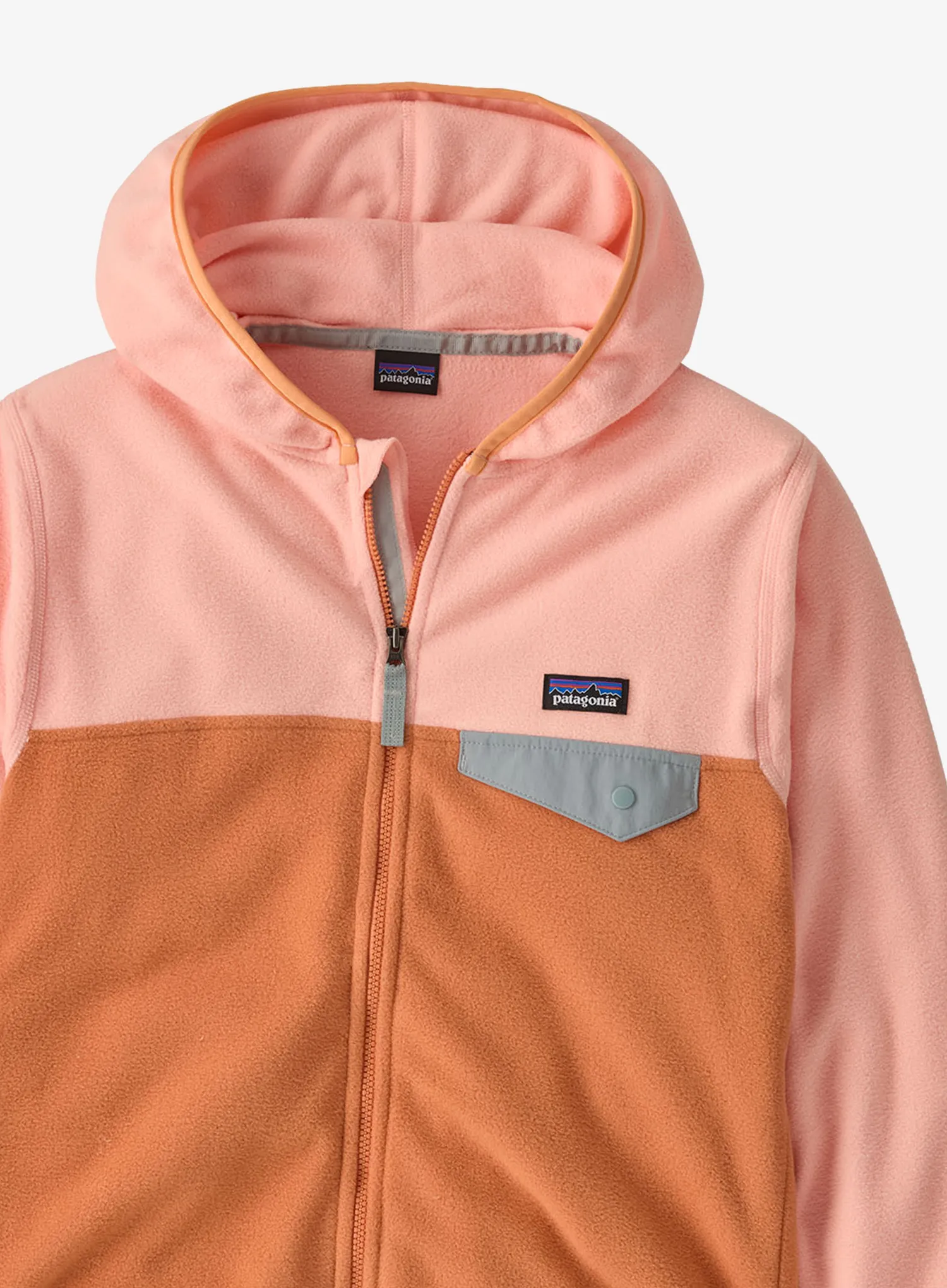 Dětská mikina Patagonia Micro D Snap-T Jacket - rock melon