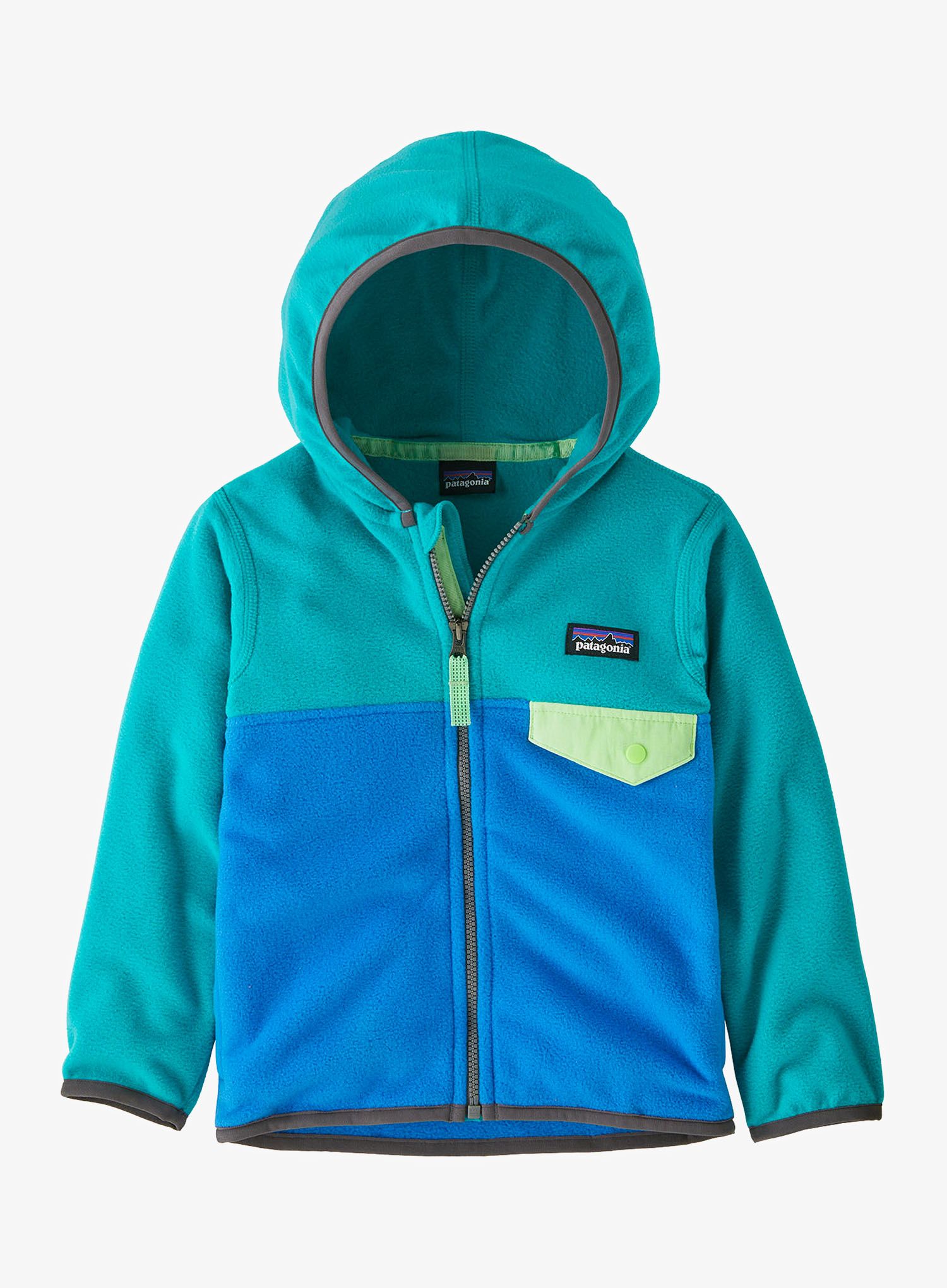 Dětská mikina Patagonia Micro D Snap-T Jacket - vessel blue