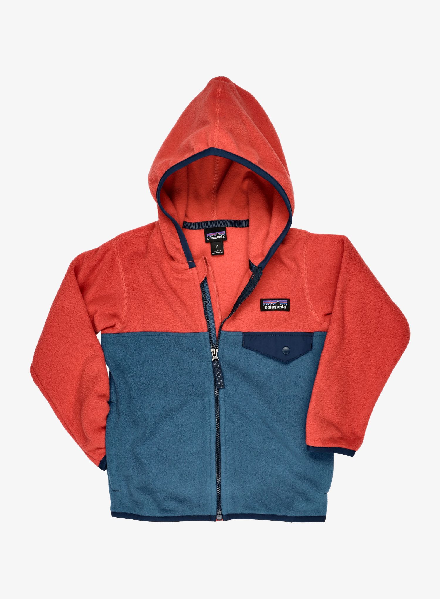 Dětská mikina Patagonia Micro D Snap-T Jacket - wavy blue