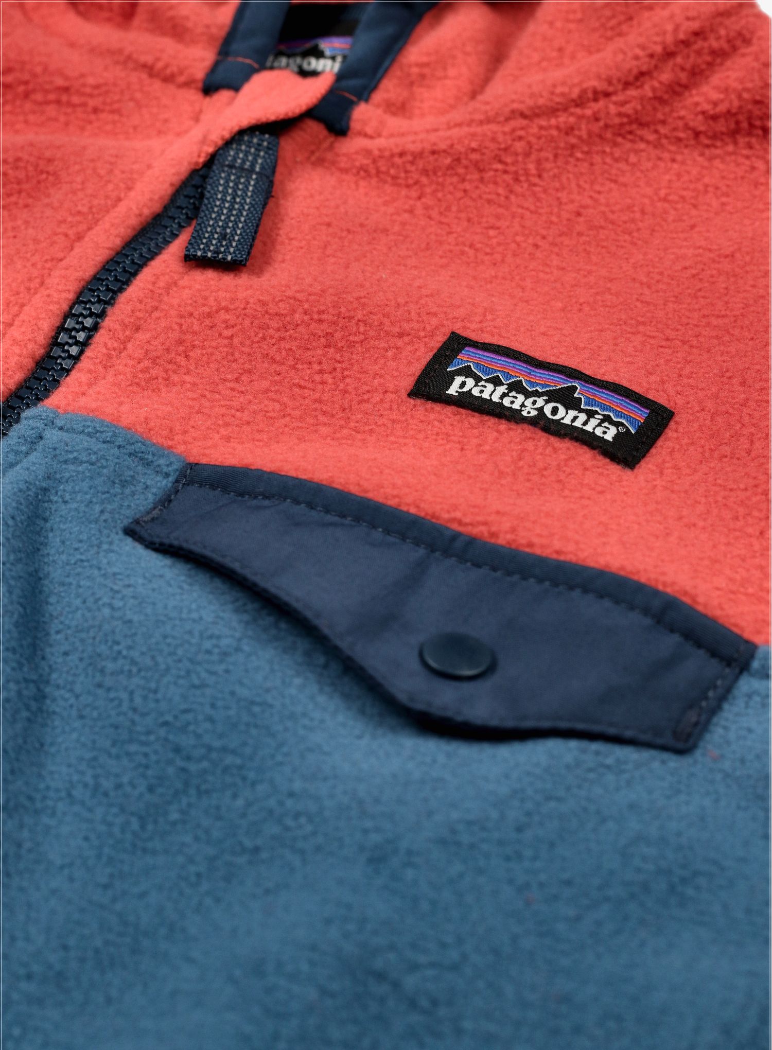Dětská mikina Patagonia Micro D Snap-T Jacket - wavy blue